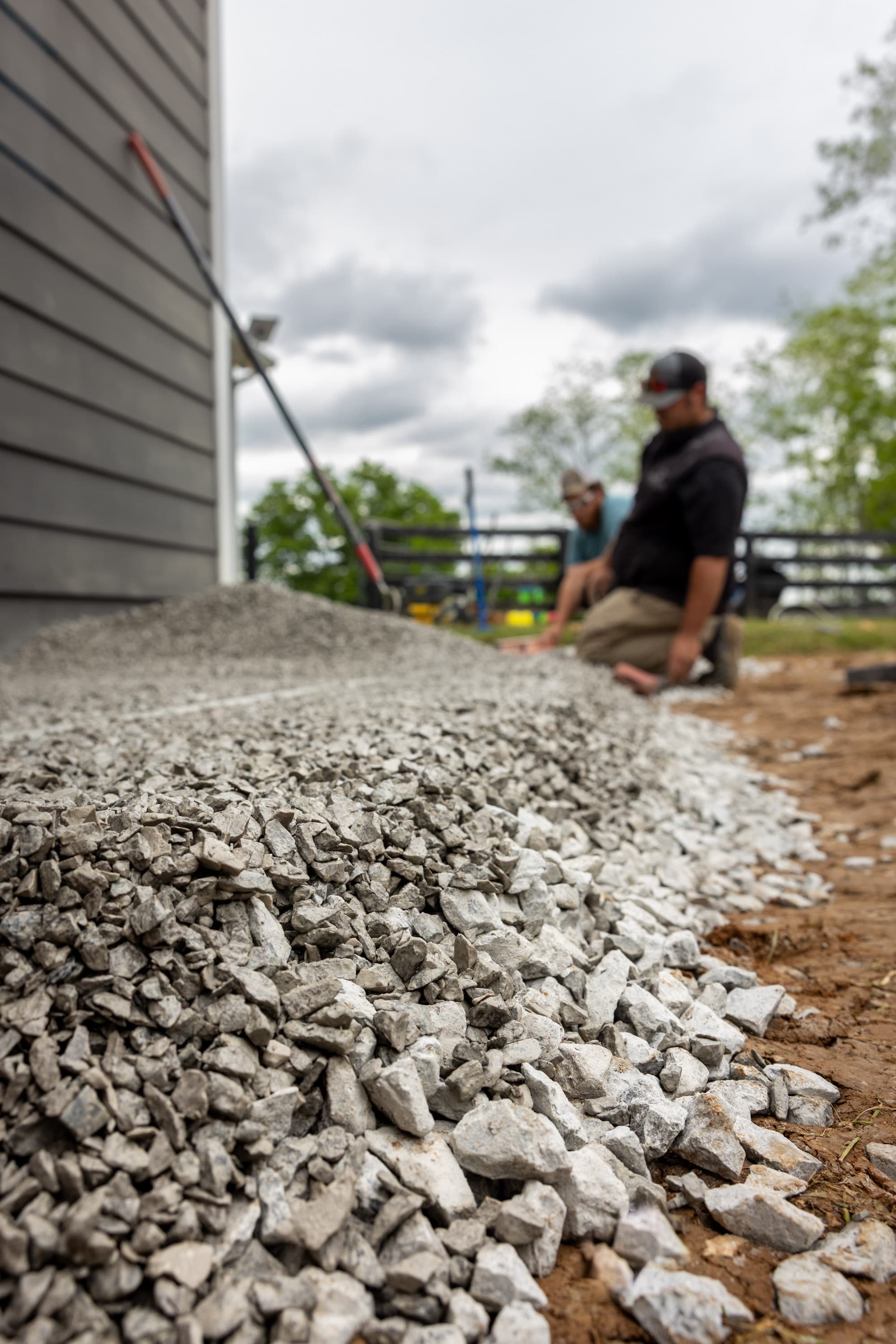 Landscaping work in progress